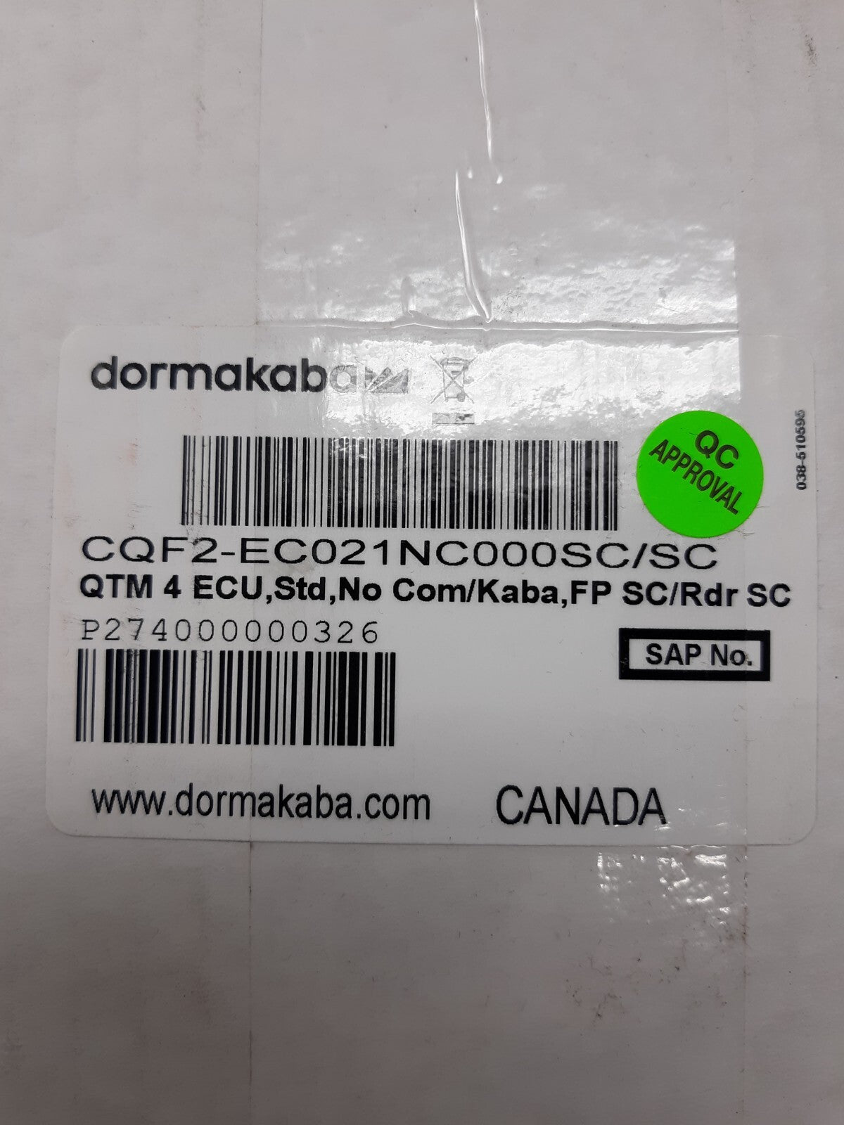 Dormakaba Quantum QPRM/QPRO - CQF2-EC021NC000SC/SC