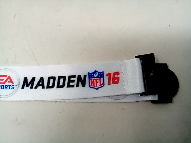 Lot of 2 EA Sports Madden NFL 2016 Neck Strap Lanyards with Badge Clip Holders -