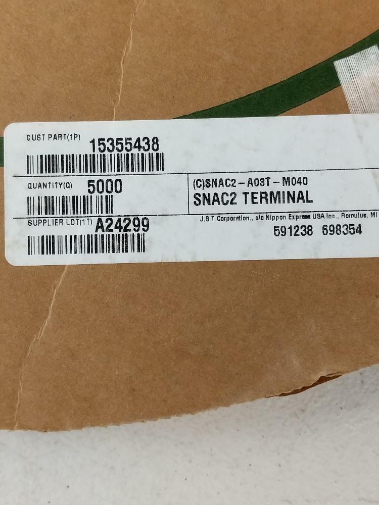 JST Terminals & Connectors, 5000CT, SNAC2-A03T-M040