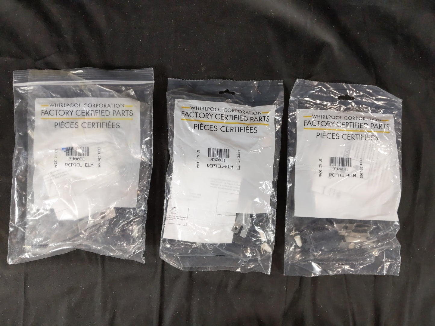 GENUINE OEM WHIRLPOOL Receptacle 330031 RCPTCL-ELM (3 pack)
