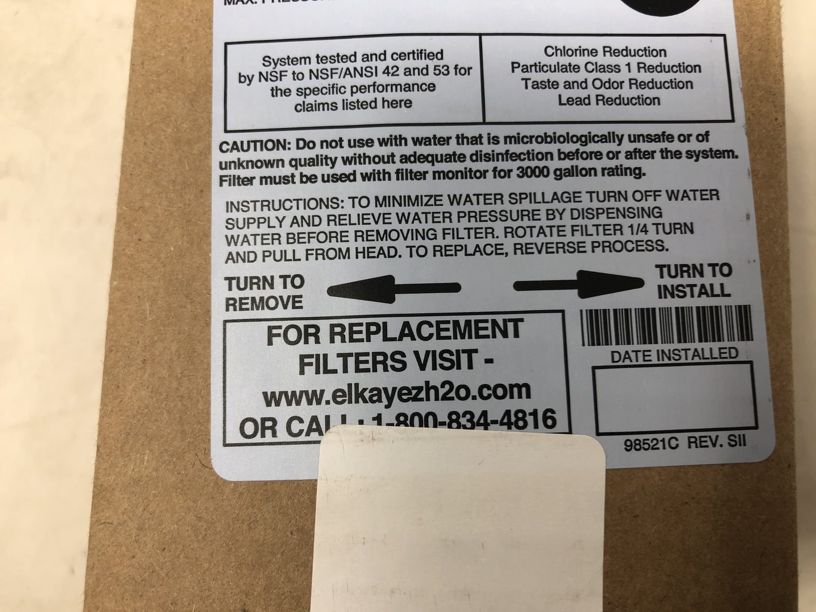 Elkay Water Sentry Plus Replacement Bottle Filter - 51300c