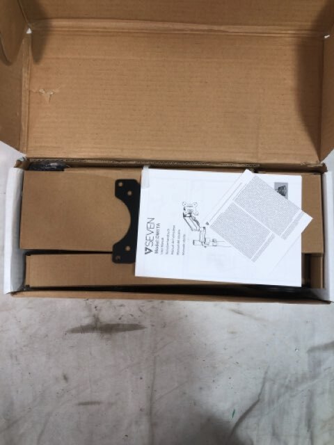 V7 Seven DM1TA-1N-1E Touch Adjust Monitor Mount Quick Release VESA Plate Black