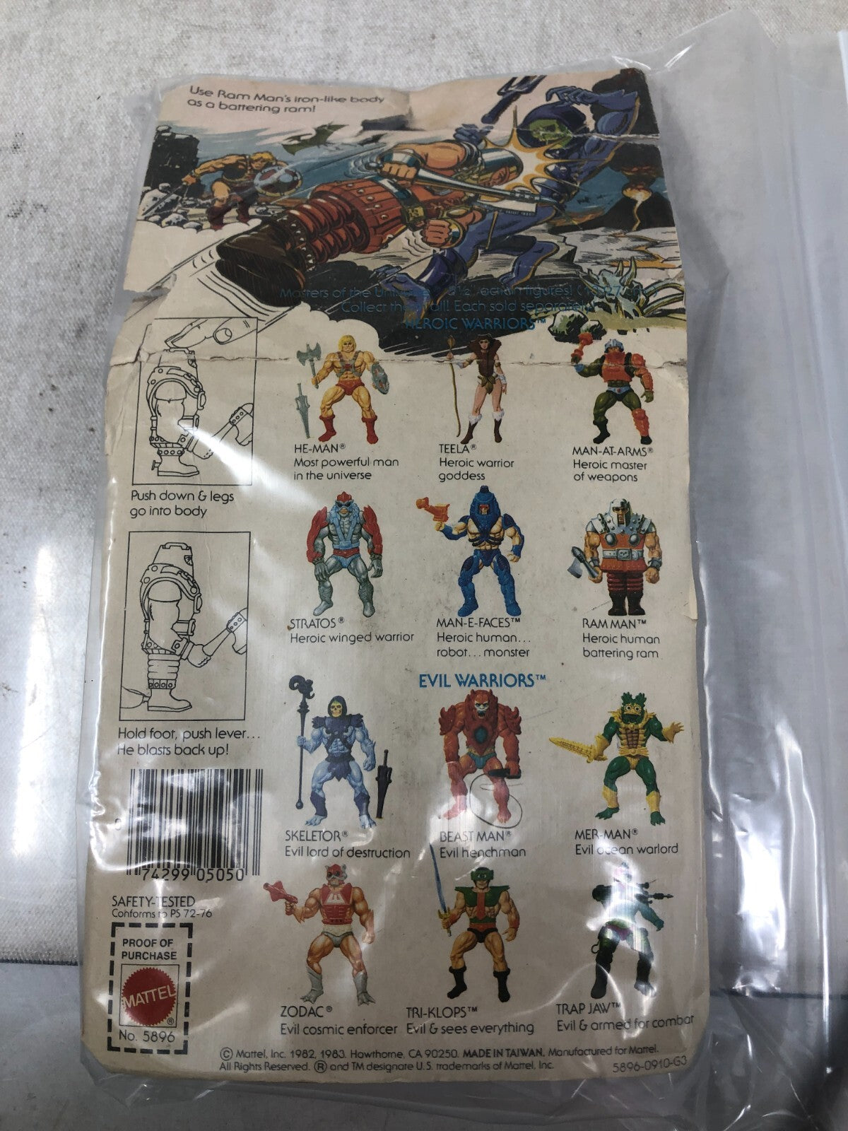 Vintage Masters of the Universe, Ram Man, MOC