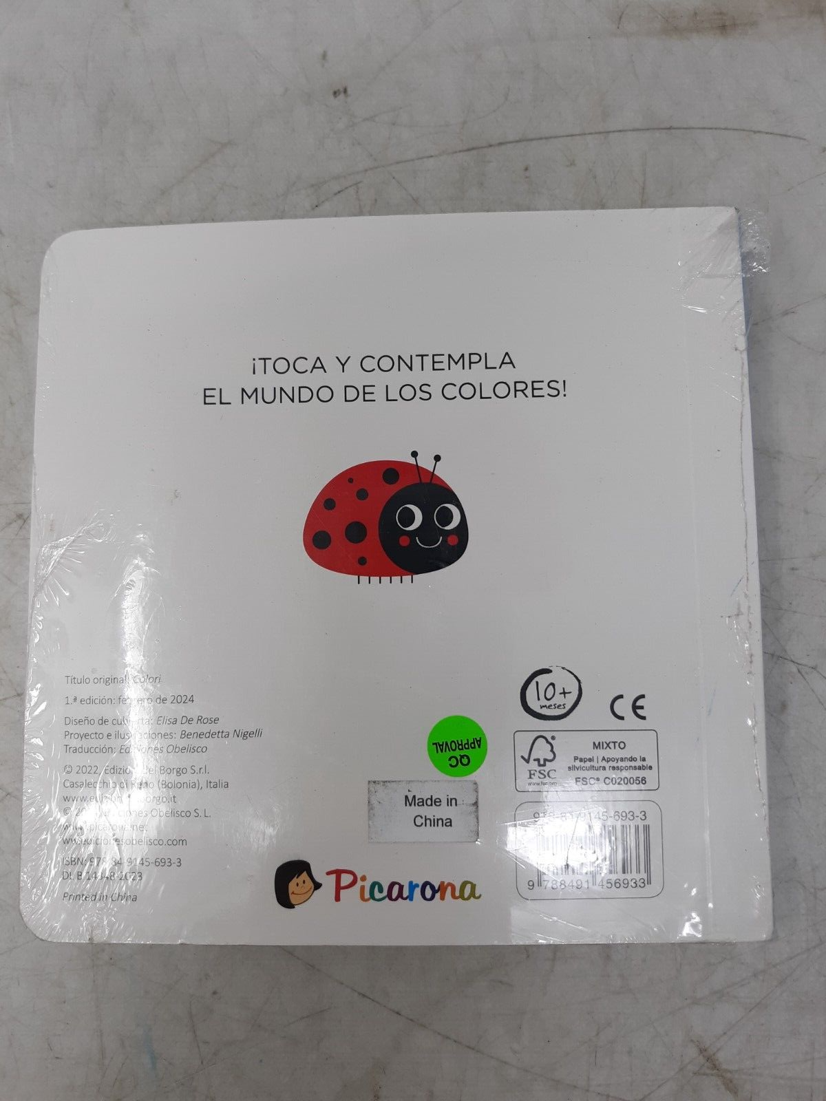 Colores by Benedetta Nigelli (Board Book, Spanish, Picarona) ISBN 9788491456933