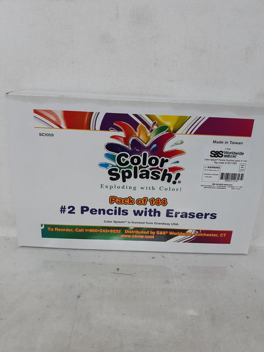 Color Splash! Pencils PlusPack - Box of 144 #2 Pencils