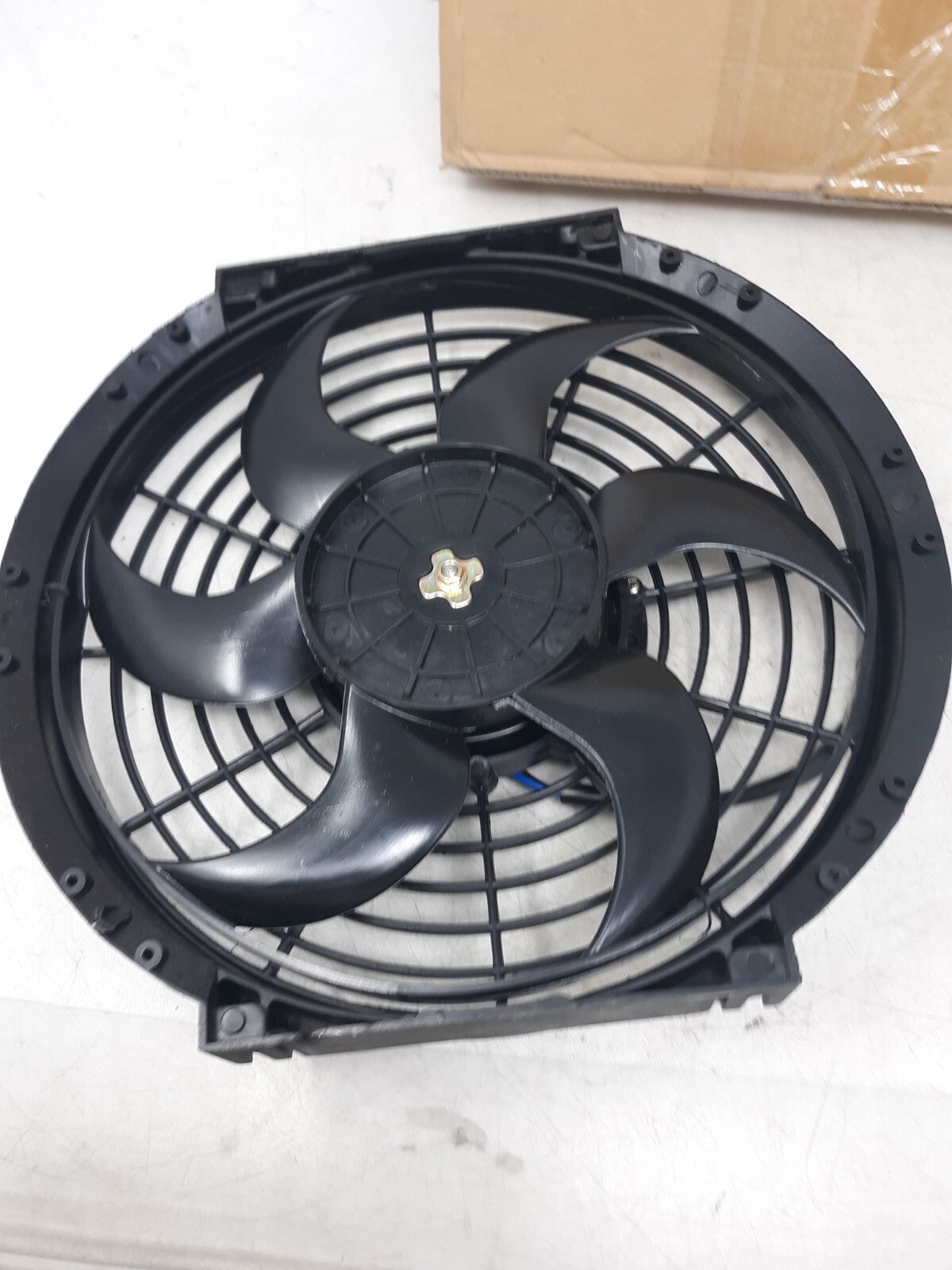 12V 80W Universal Electric Radiator Cooling Fan w/ Mount Kit 10" Slim Design
