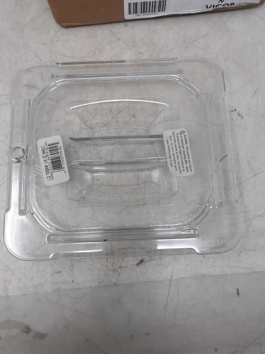 Vigor 247FP16HCL 1/6 Size Clear Food Pan Lid with Handle | Lot of 4