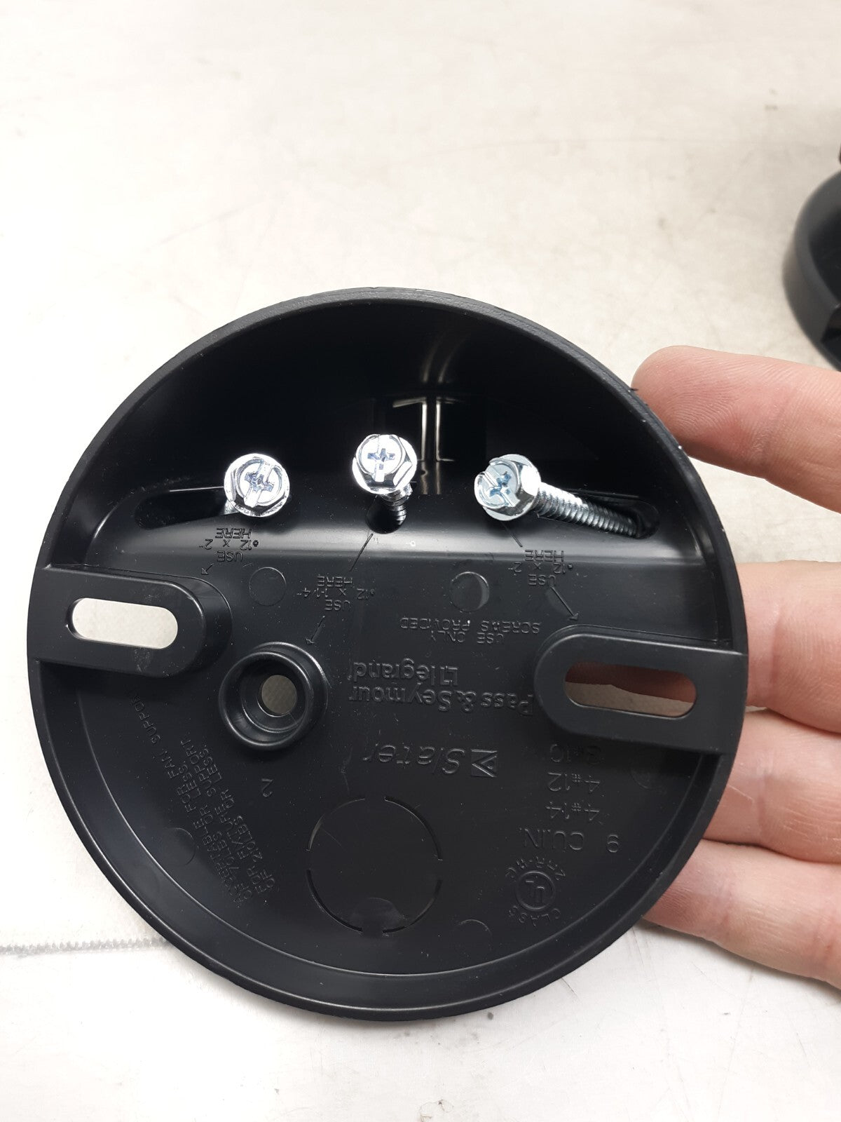 Lot of 3 Legrand Pass And Seymour 4" Round Direct Mount Ceiling Fan Box