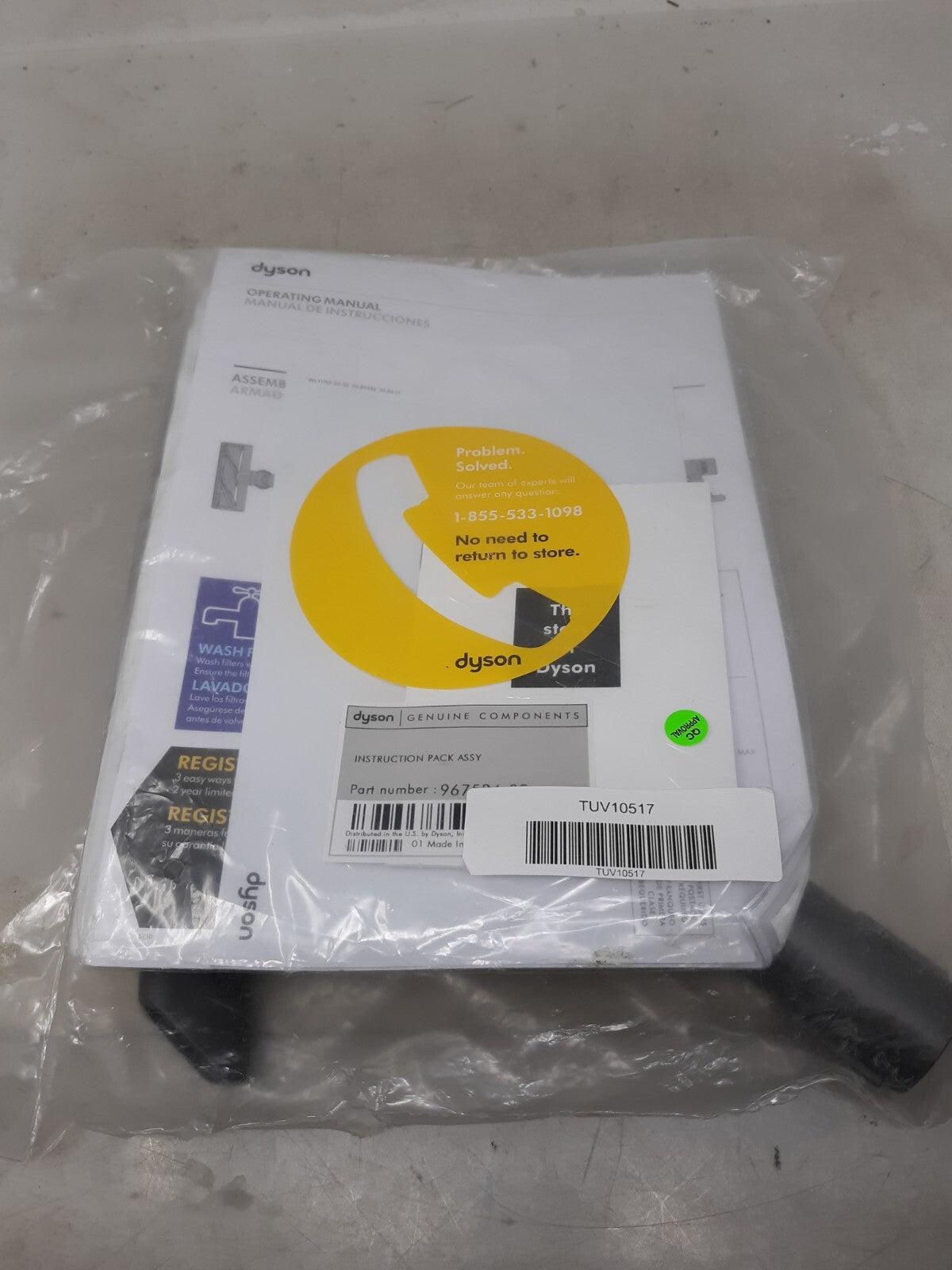 Dyson Vacuum Instruction Pack Assembly 967534-03