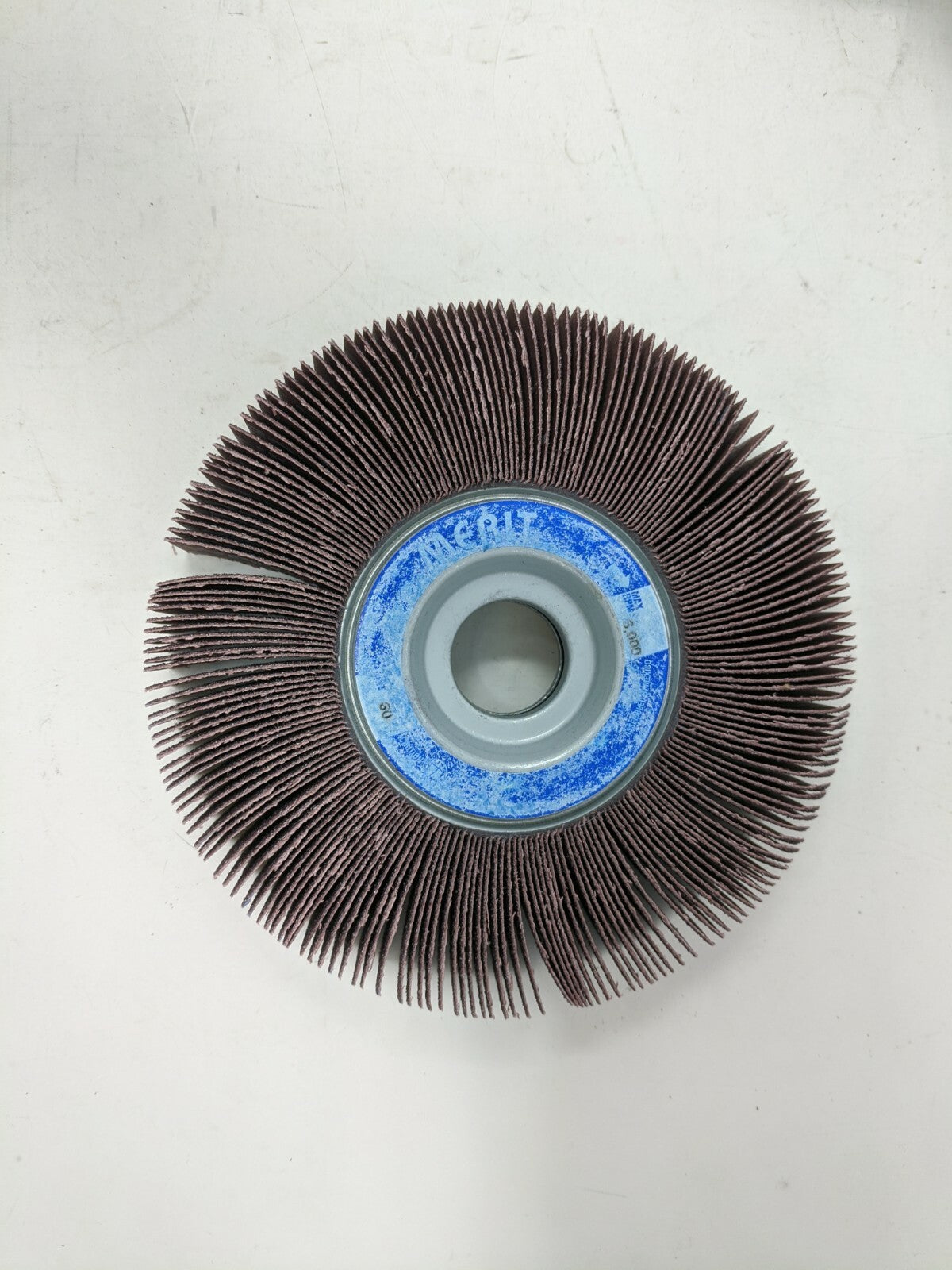 LOT OF 5, MERIT ABRASIVES, 6 X 1" GRIT ALUM, OXIDE UNMOUNTED FLAP WHEEL