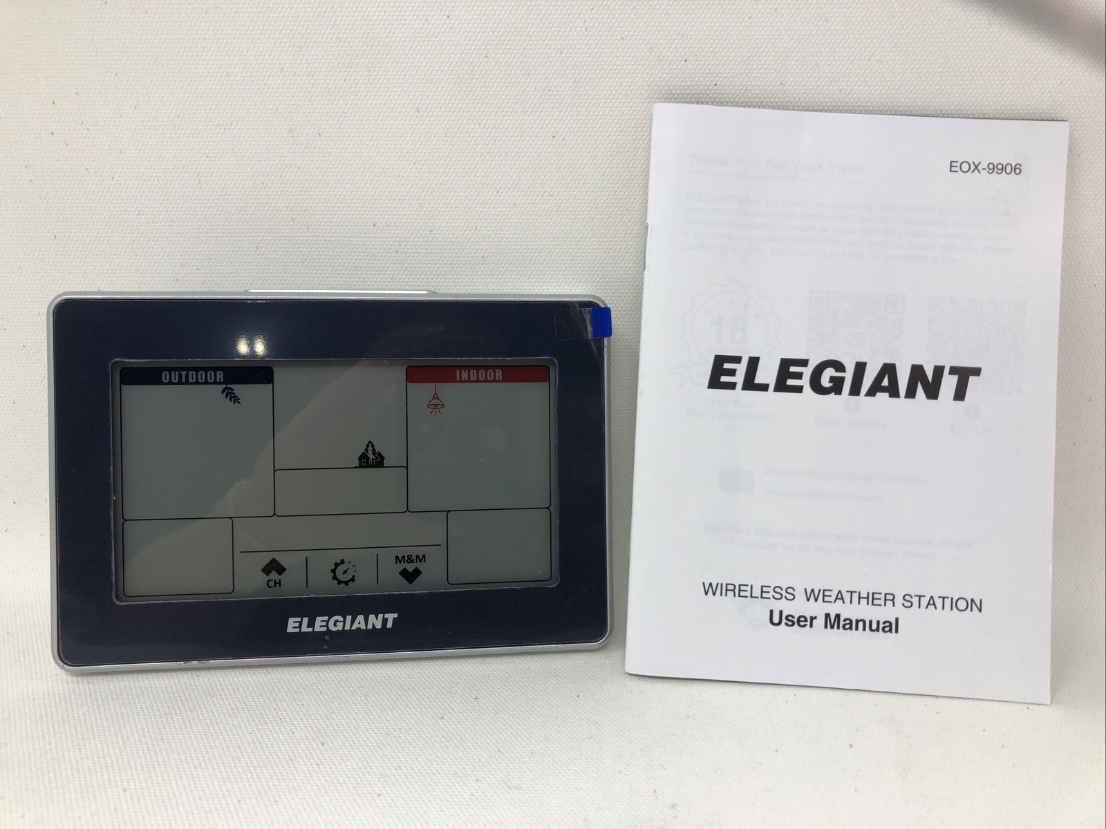 Elegiant Wireless Weather Station Monitor, EOX-9906- Remote Not Included