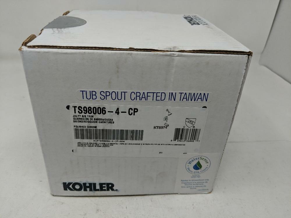 Kohler TS98006-4-CP Rite-Temp bath and shower valver,NPT spout and showerhead