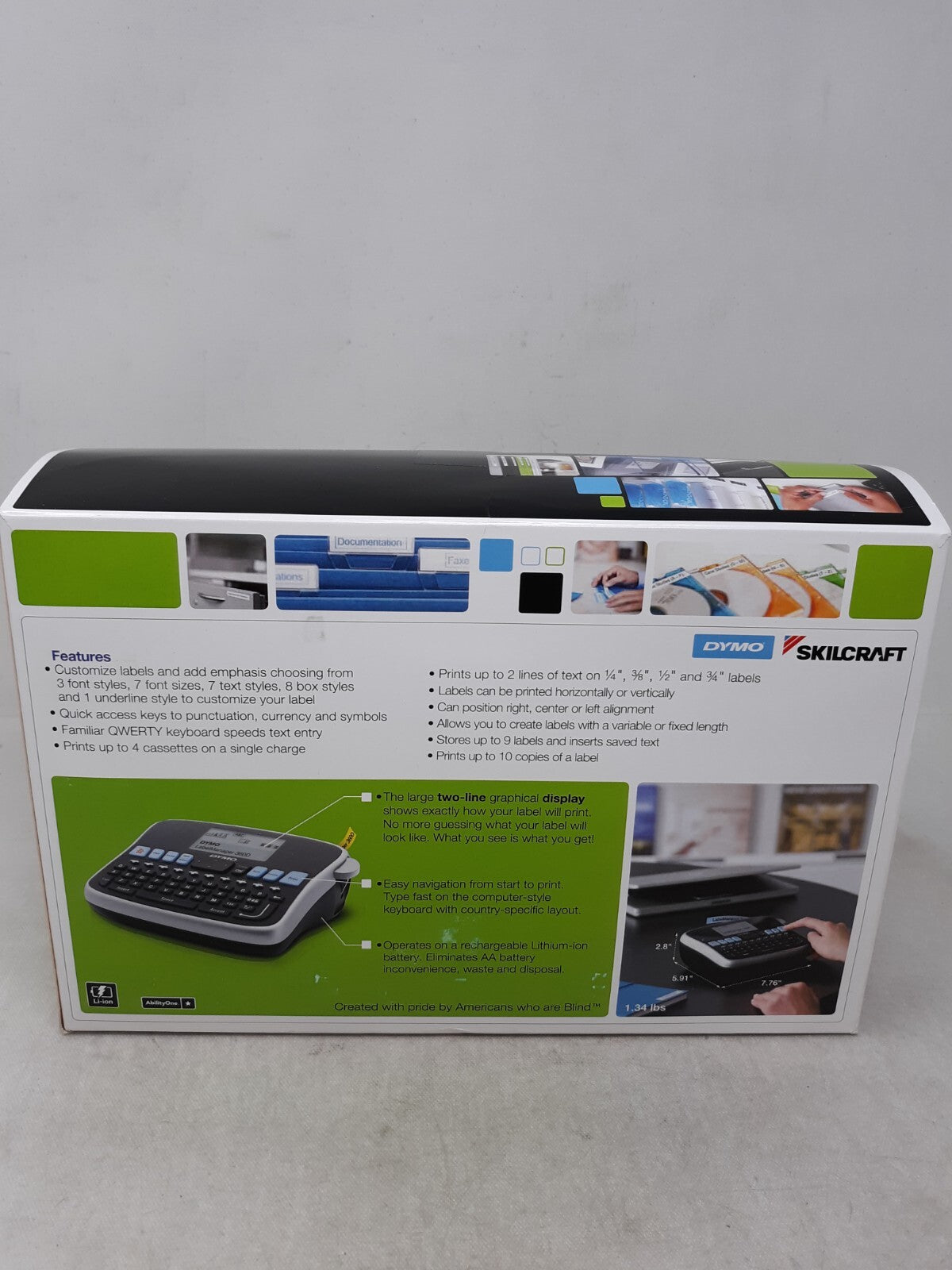 DYMO SkilCraft LabelManager 360D Rechargeable Desktop Label Maker (657-6124)