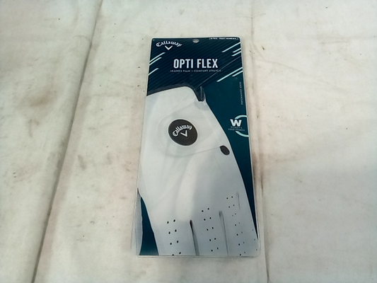 Callaway right women's m reg opti flex leather palm glove