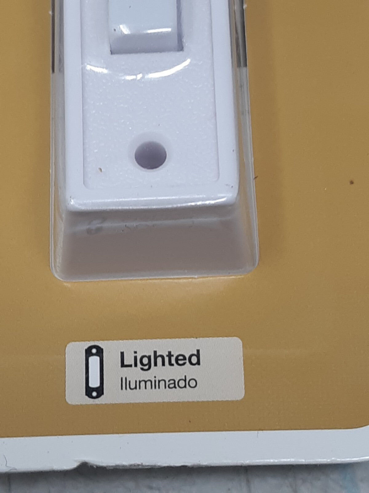 Hampton Bay HB-315-1-90 Wired LED Doorbell Push Button White Finish – Lighted