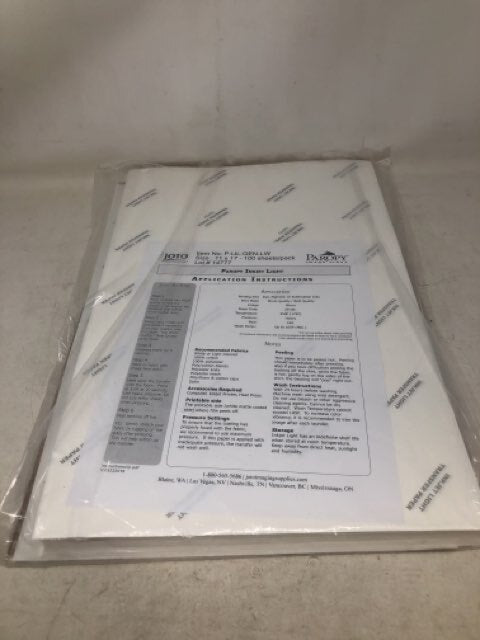 PAROPY INKJET LIGHT TRANSFER PAPER - Tablet Size 11"x17" PACKAGE (100 SHEETS)