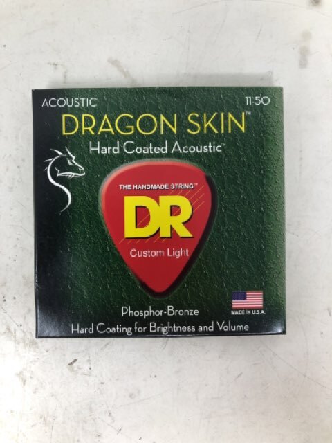 K3 Coated DRAGON SKIN DSA-11 Acoustic String Set  Custom Lite  11-50