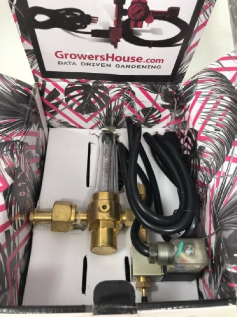 Growers House Carbon Accelerator CO2 Regulator w/ Flow Meter