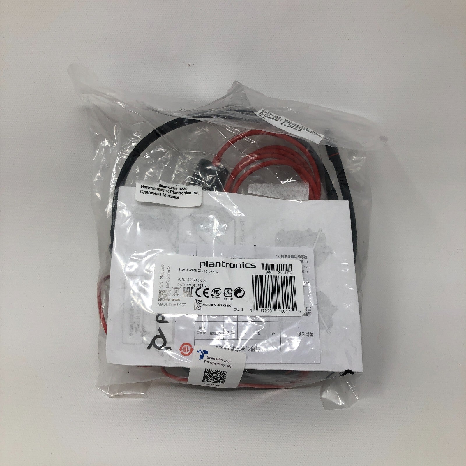 Plantronics Blackwire 3220 USB Headset