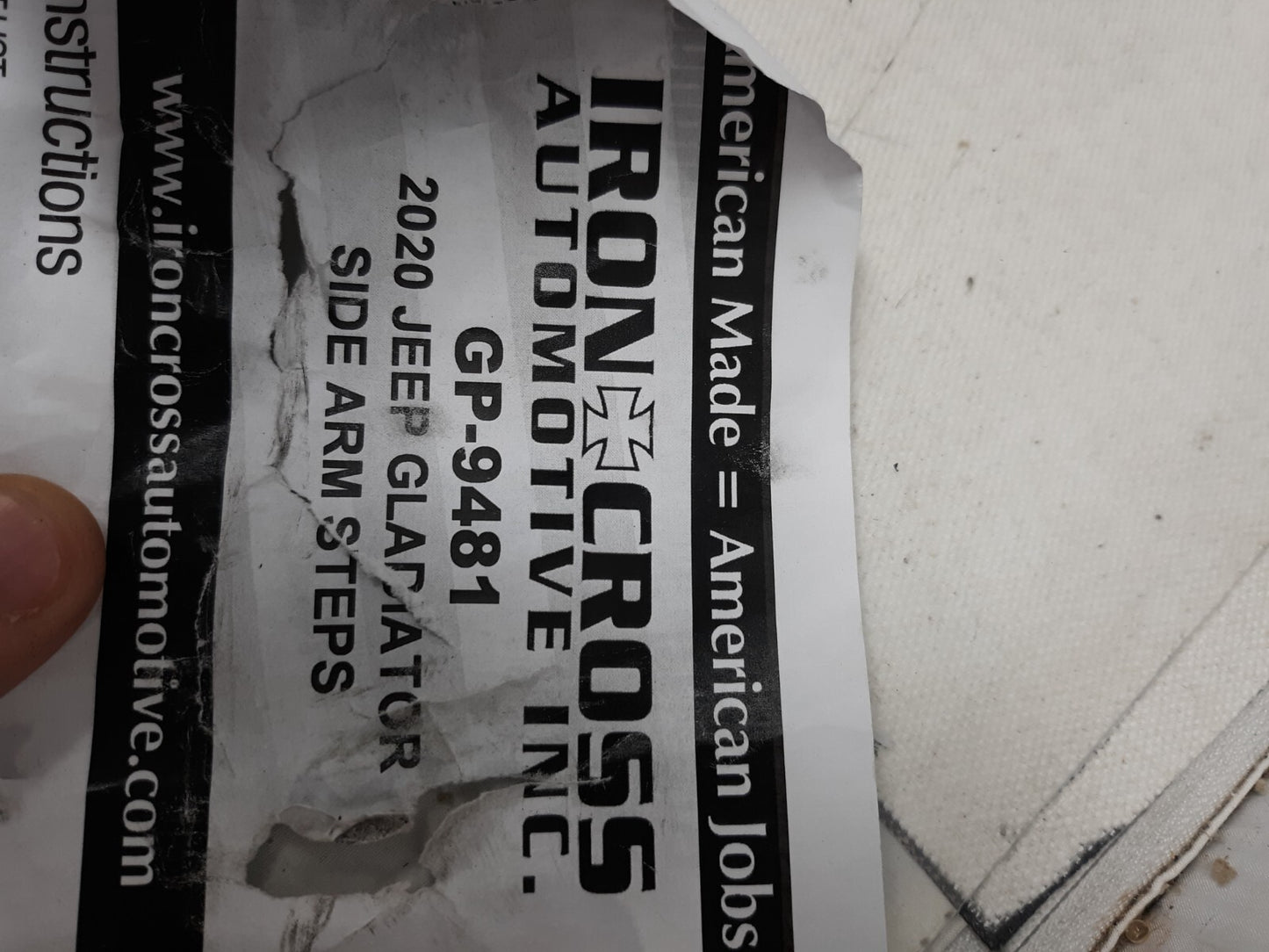 Iron Cross GP-9481 HD Step Wheel-To-Wheel - Matte Black For 20-21 Jeep JT