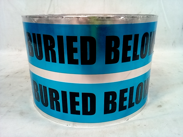 Christy's Marking Products Caution Water Line Buried Below Tape 6in x 1000ft