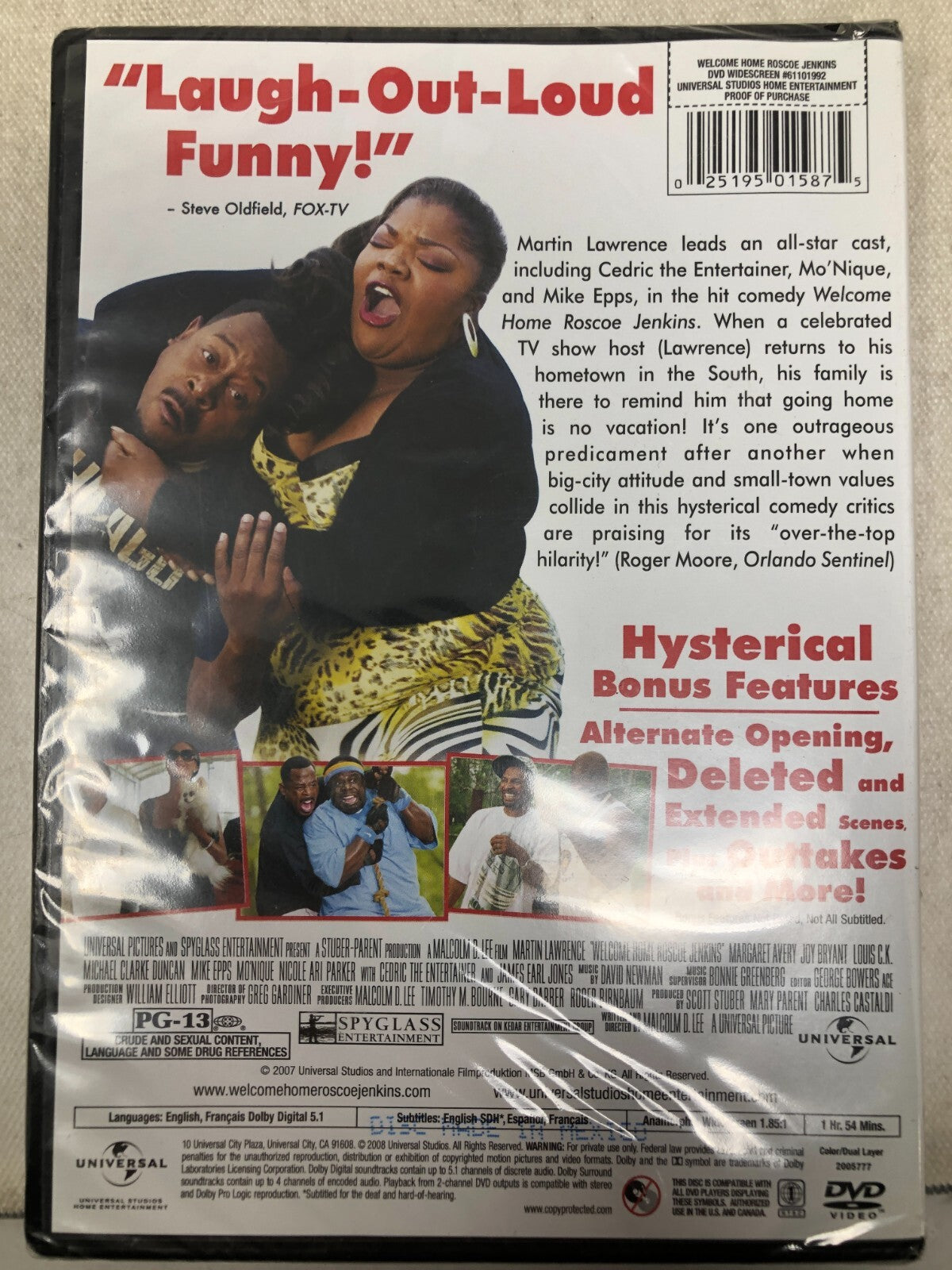 Welcome Home Roscoe Jenkins (DVD, 2008)