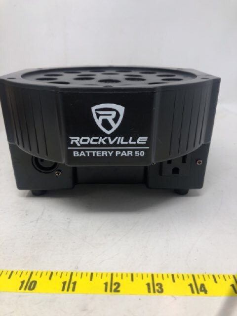 Rockville BATTERY PAR 50 Rechargeable LED DMX DJ Club Wash up-Light W/ Remote