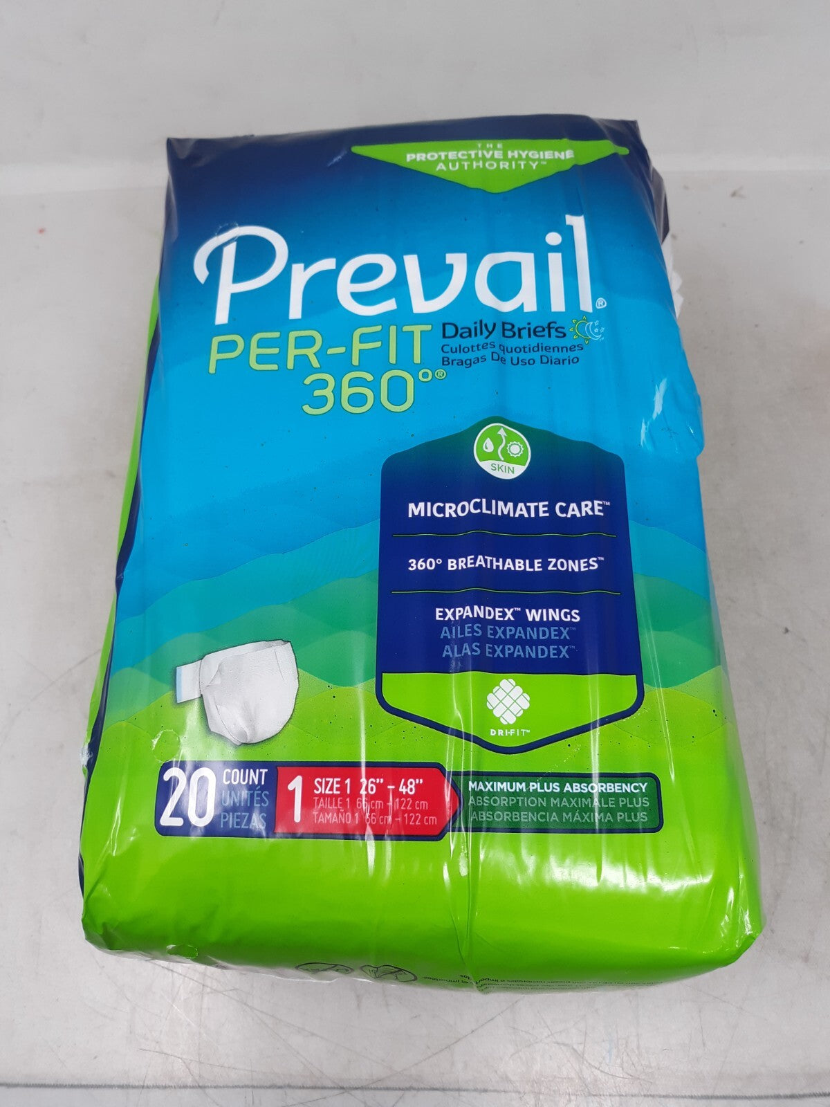 Prevail Incontinence Brief Breathable PFNG-012/2 20 Ct