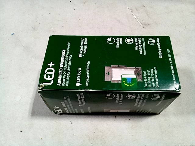 Lutron DVCL-153P-IV Diva Dimmable CFL/LED Dimmer  Ivory 120V ~60Hz