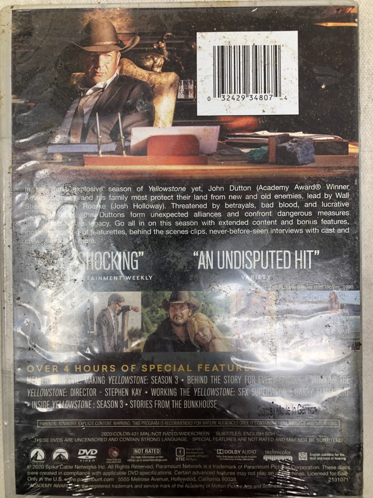 Yellowstone: Season 3 (DVD, 2020)