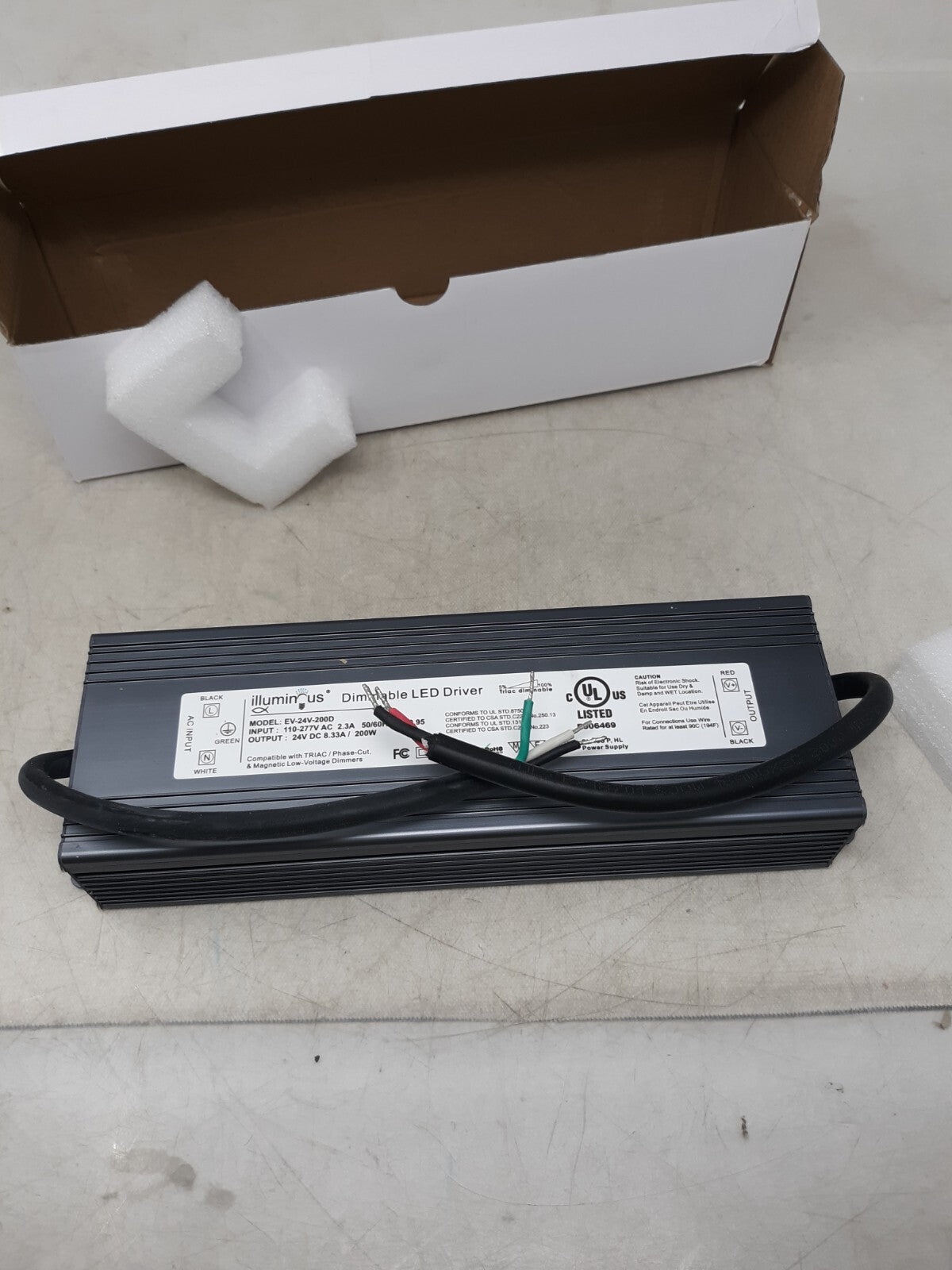 24V 300W Dimmable CV DC LED Driver UL approved