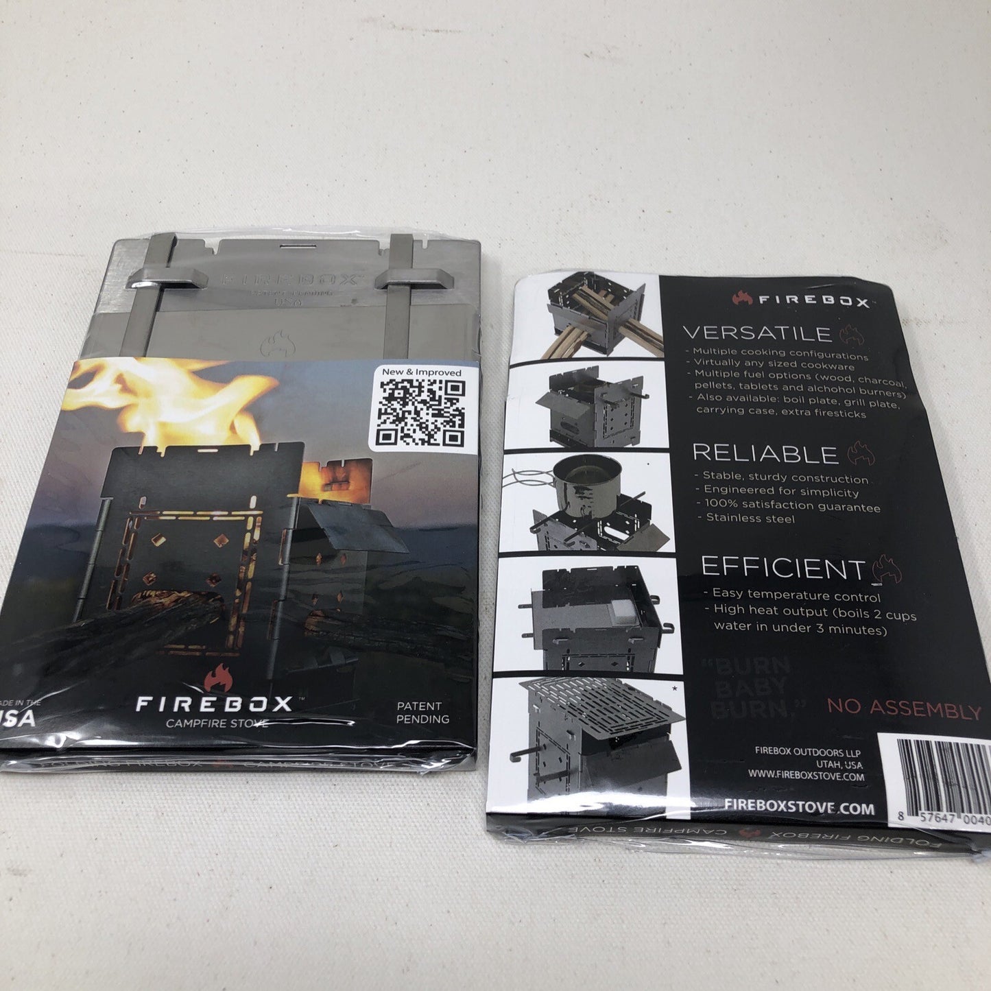 Firebox Campfire Stove Folding Stove 2 In A Box "Bushcraft" model