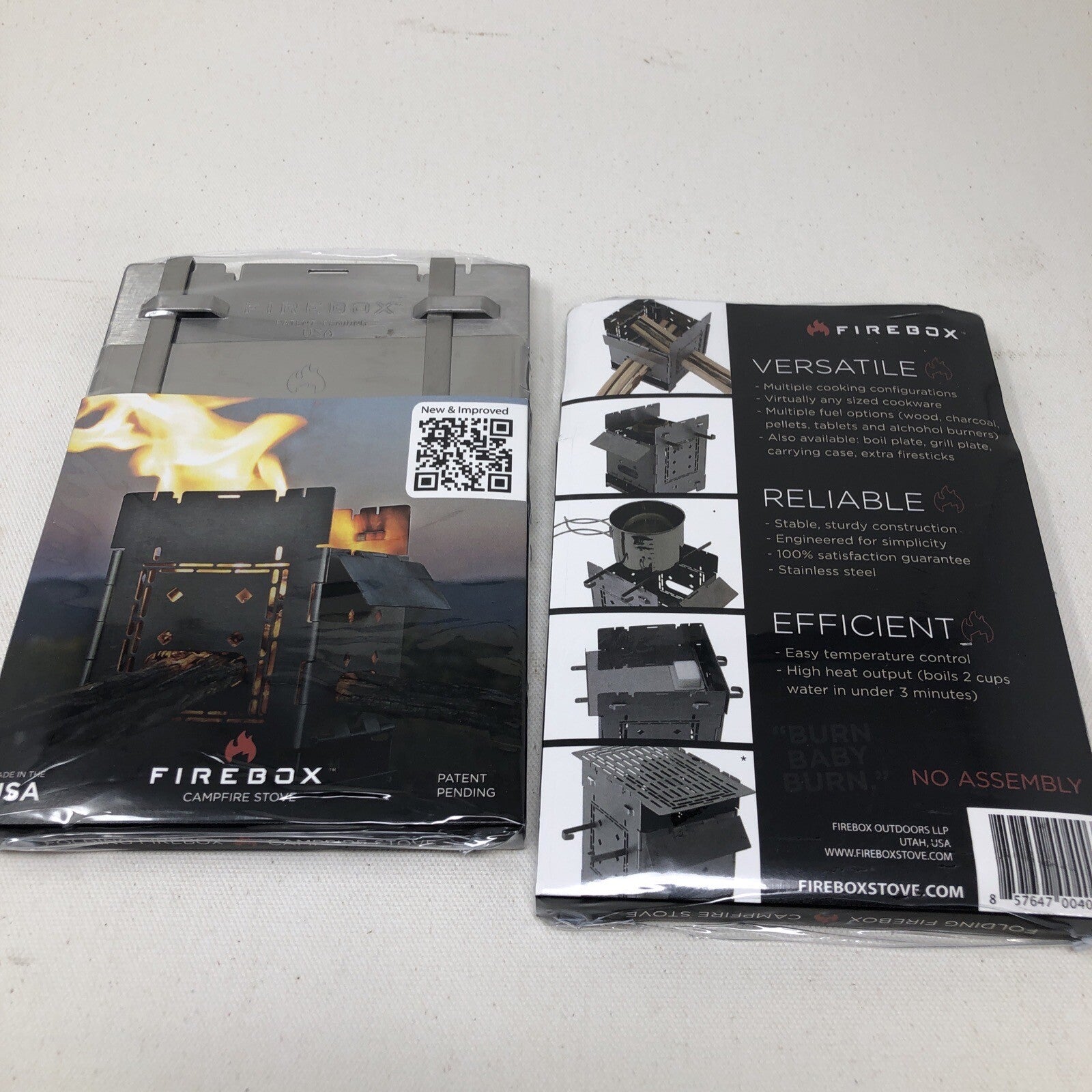 Firebox Campfire Stove Folding Stove 2 In A Box "Bushcraft" model