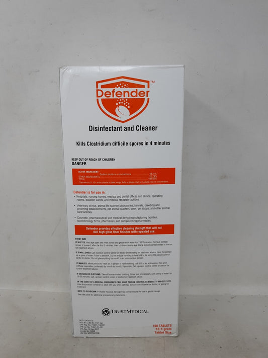 TrustMedical Sporicidal Disinfectant Tablets, 100/BX (MDCT447338BX)