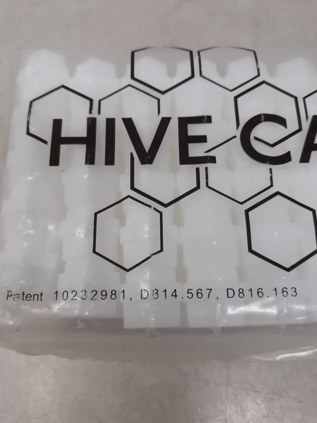 Hive Caps Deep Bag of 200 Ink Caps (50 Pieces) - Plastic White Ice
