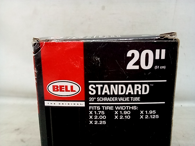 Bell 20 inch Standard Schrader Valve Bicycle Tube  1.75-2.25