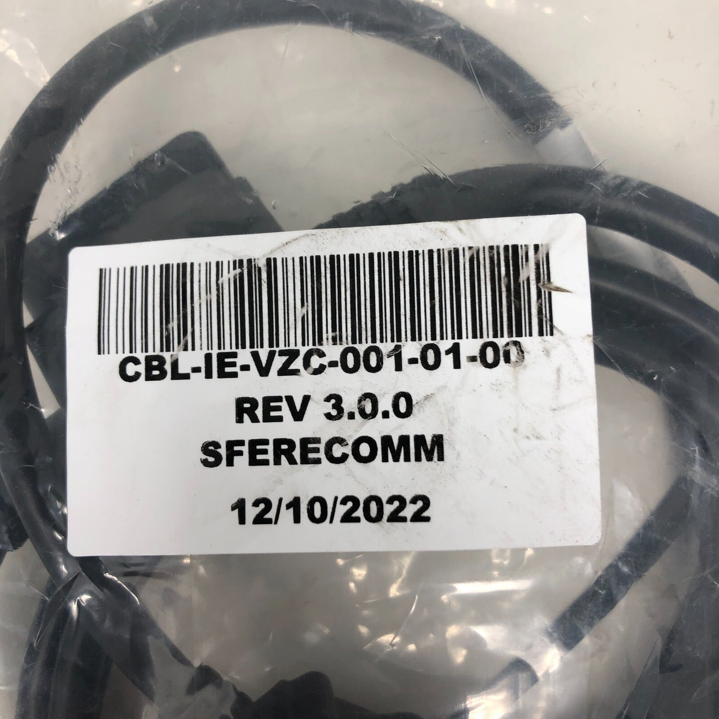 SFERECOMM Extension Cable Rev. 3.0.0 G7AB CBL-IE-VZC-001-01-00