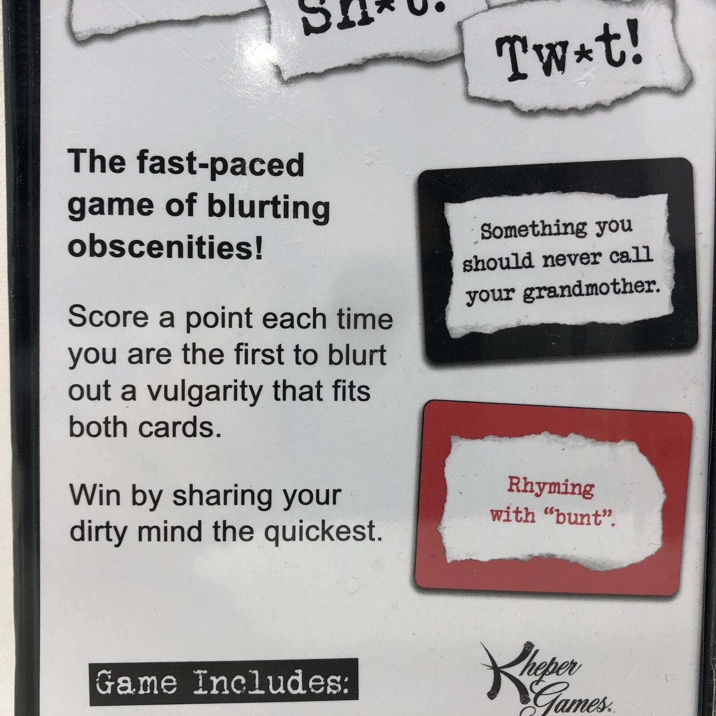 Kheper Game F*ck Sh*t Tw*t Adult Card Game