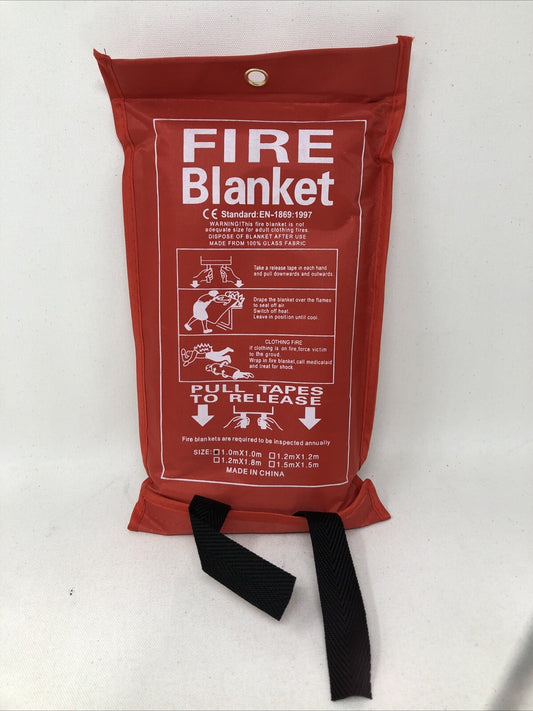 1 FIRE BLANKET FIBERGLASS FIRE EMWEGENCY HOME RETARDANT PREPARED 39''x39''