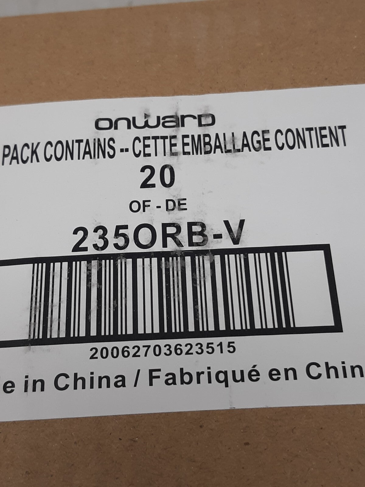 20 Pack Onward 2350RBV Coat Hooks 2-Hook Oil Rubbed Bronze 3-1/2"