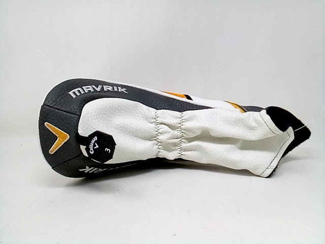 Callaway Mavrik 3 Golf Club Head Cover - Faux Fur Lined - Black/White/Orange