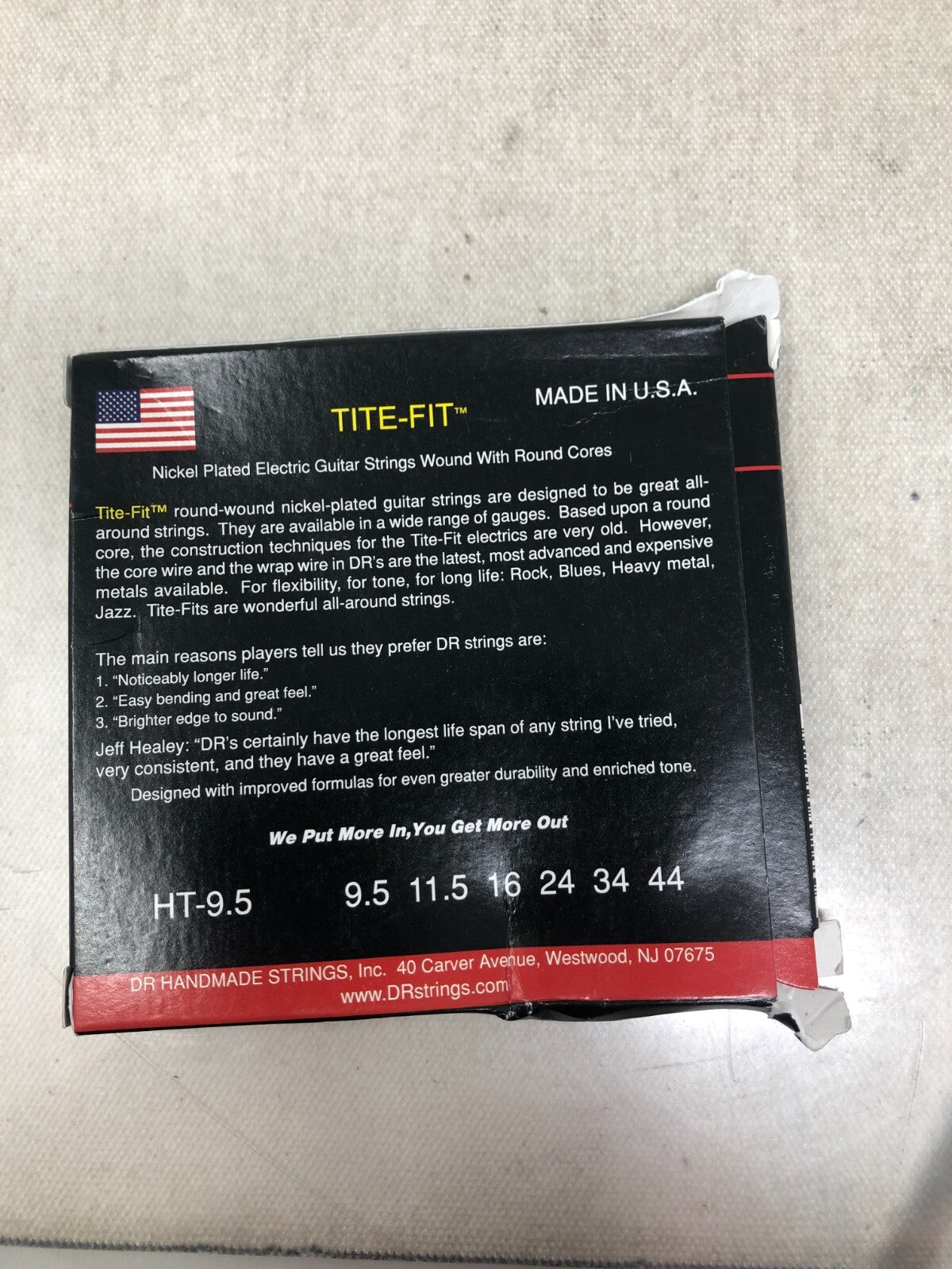 DR Strings Tite-Fit HT-9.5 Half-Tite Nickel Plated Electric Guitar Strings