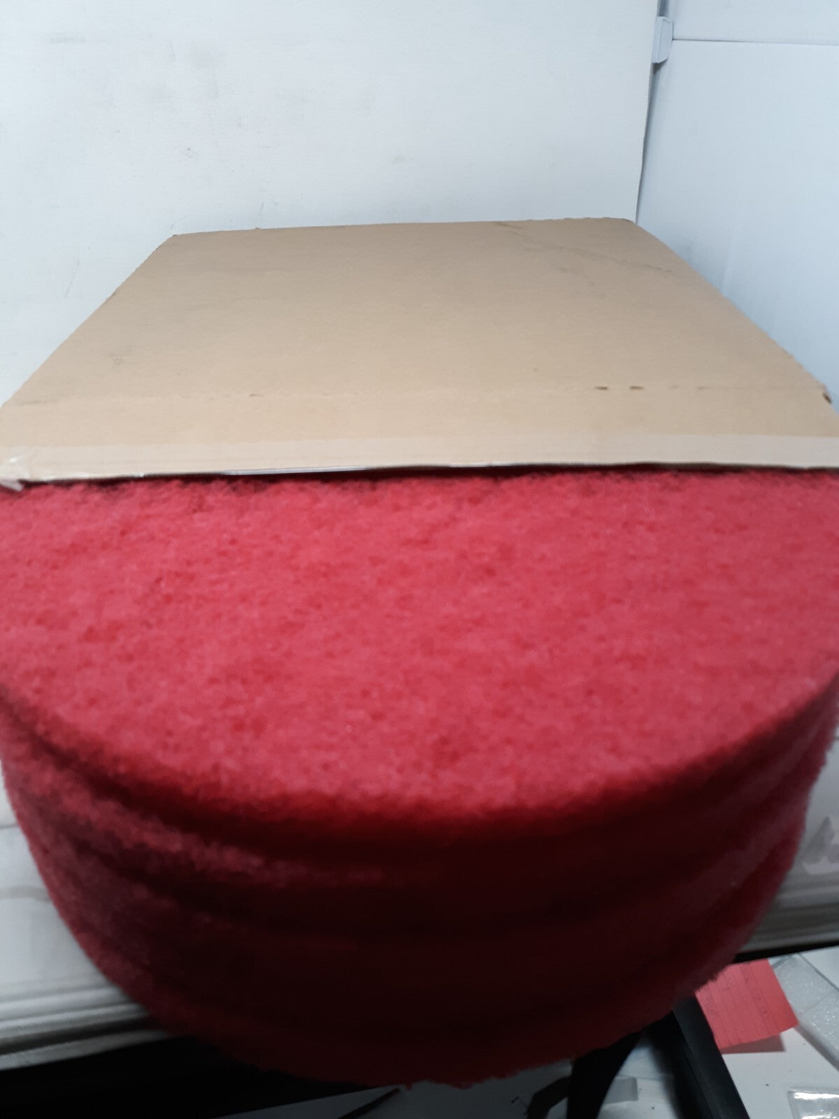 Boardwalk 4015RED 15 in. Buffing Floor Pads - Red (5/Carton)