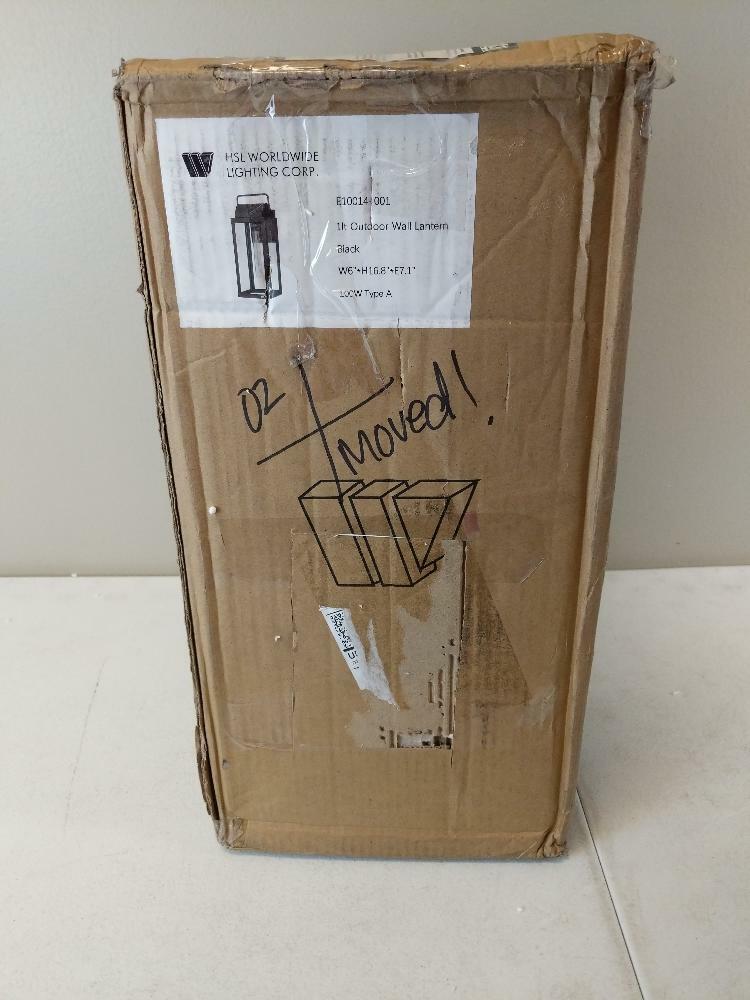 Outdoor Wall Lantern - E10014-001 - Black - 100W Type A
