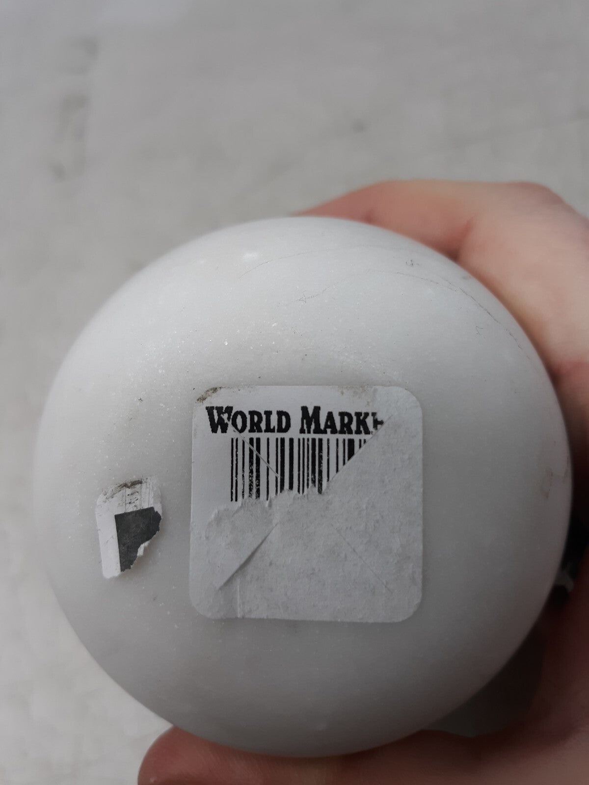 World Market White Marble Apple Decor with Gold Leaf Accent – Elegant Home Paper