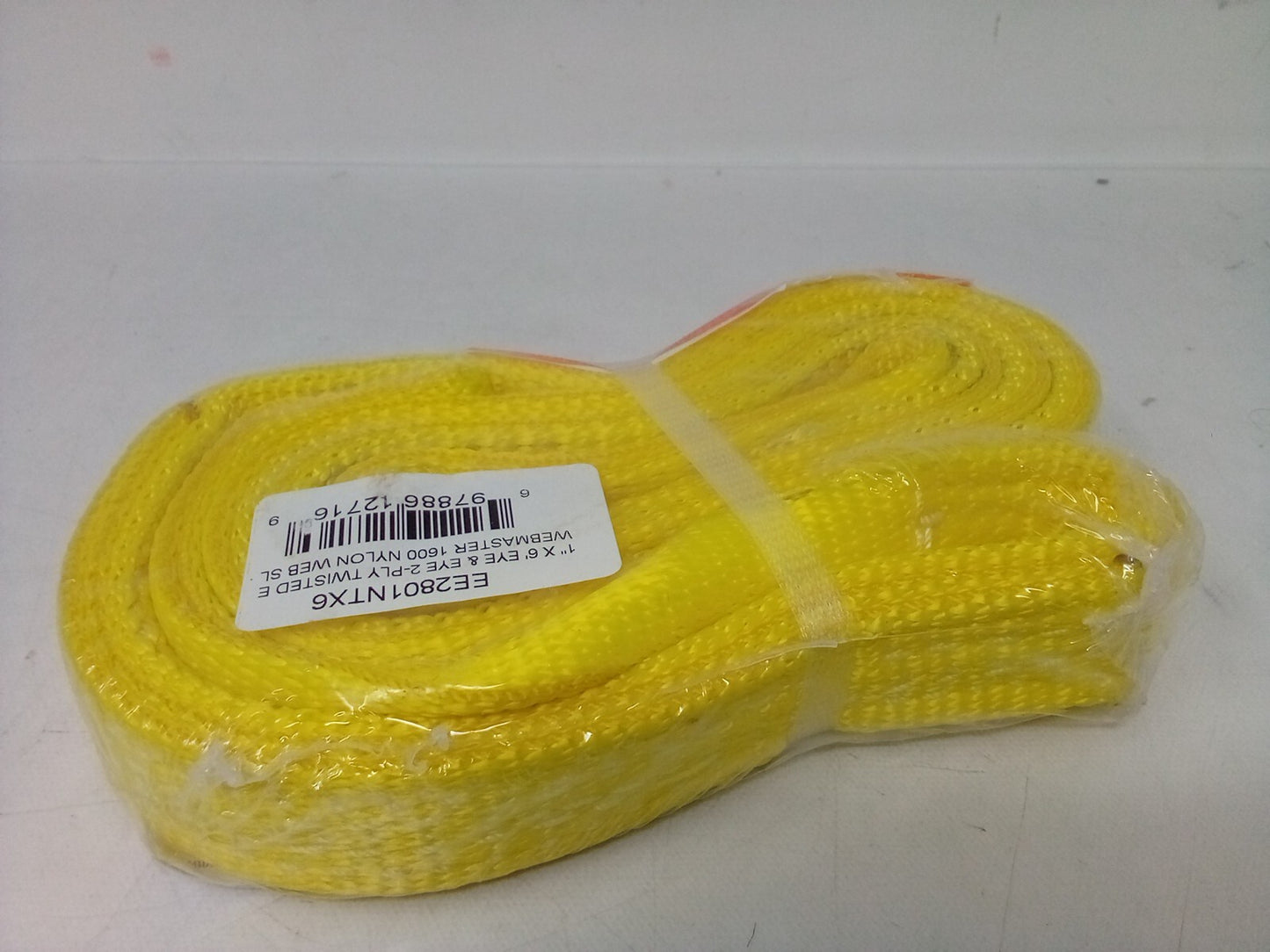 Webmaster EE2801NTX6 1" x 6' Eye & Eye 2-Ply Twisted Nylon Web Sling - 1600 lbs