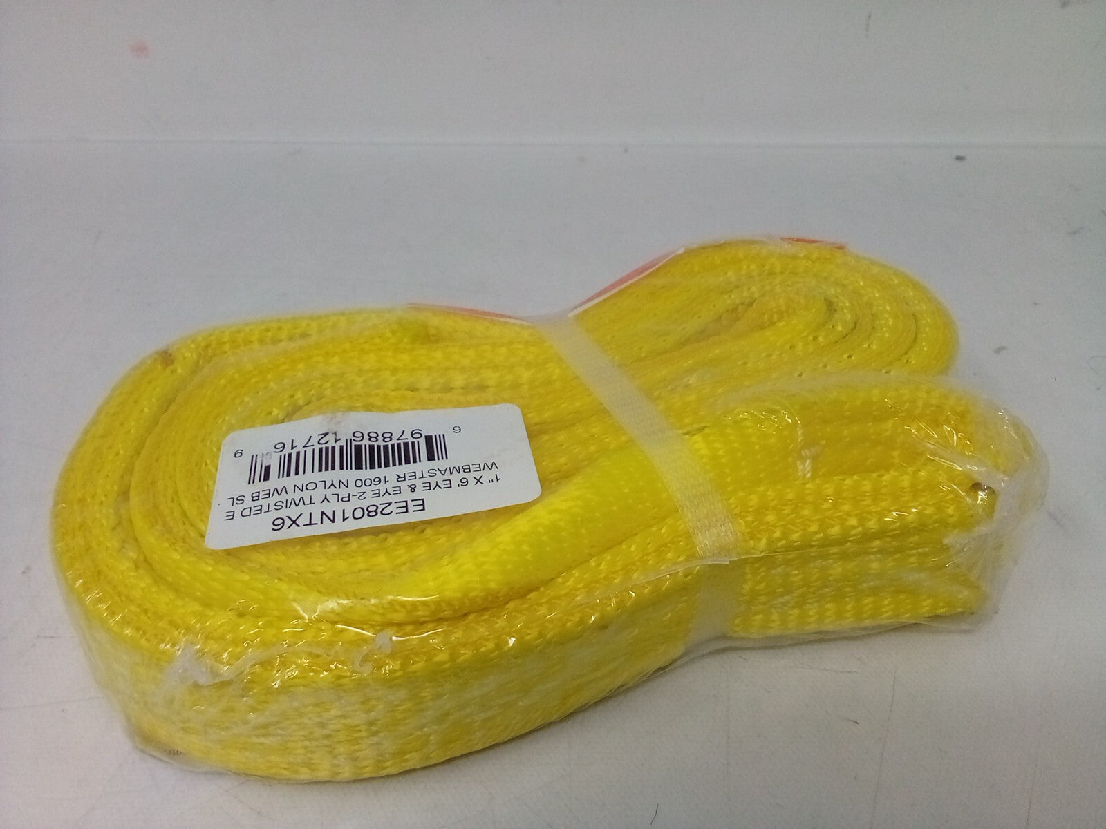 Webmaster EE2801NTX6 1" x 6' Eye & Eye 2-Ply Twisted Nylon Web Sling - 1600 lbs