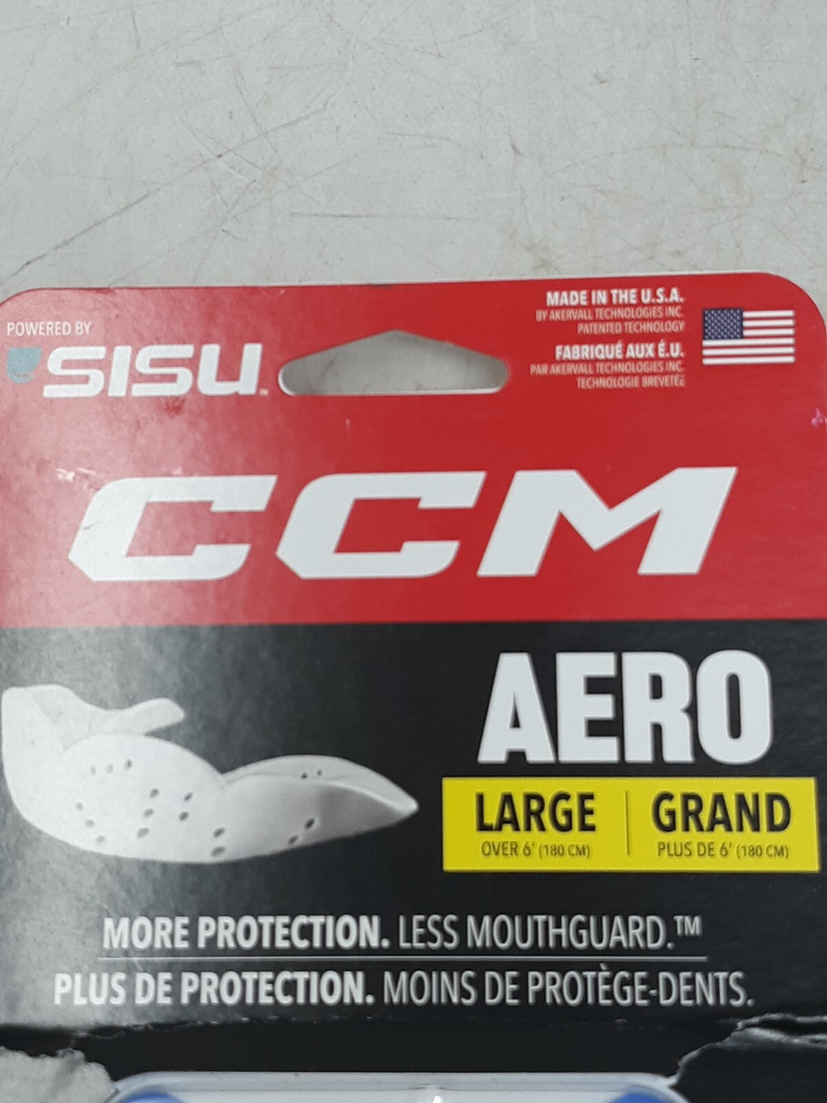 CCM SISU Aero Mouthguard Large Royal Blue 1.6mm Ultra-Thin Custom Fit