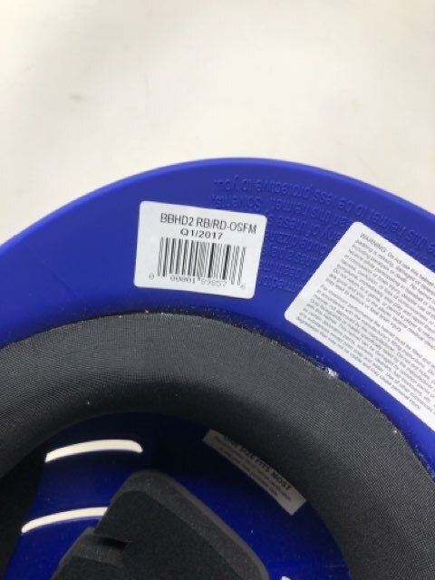 BOOMBAH Batting Helmet BBHD2 RB/RD-OSFM Q/1/2017 - Blue/Red