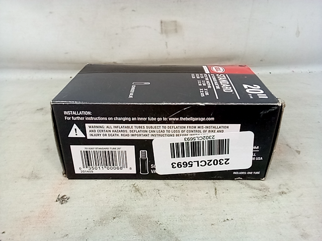 Bell 20 inch Standard Schrader Valve Bicycle Tube  1.75-2.25